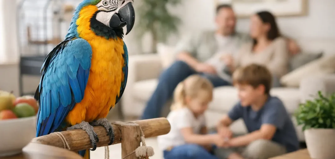 Macaw Size and Care for Family Homes